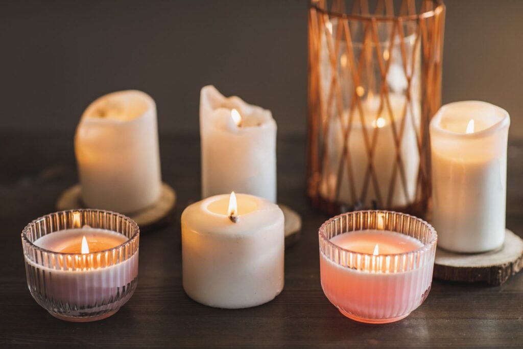 glass candle jars